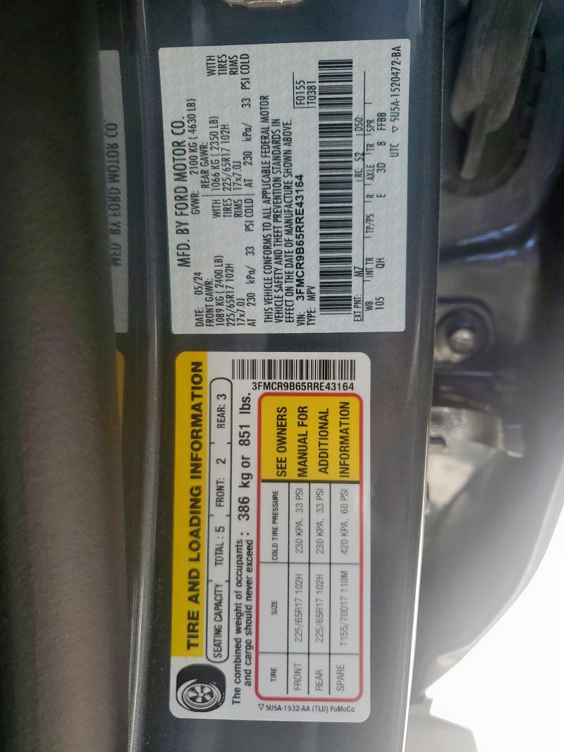 2024 FORD BRONCO SPO 3FMCR9B65RRE43164