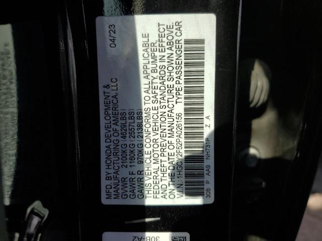 2023 HONDA ACCORD HYB 1HGCY2F52PA026156