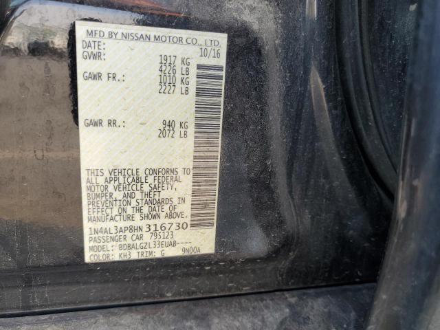 2017 NISSAN ALTIMA 2.5 #3301638637