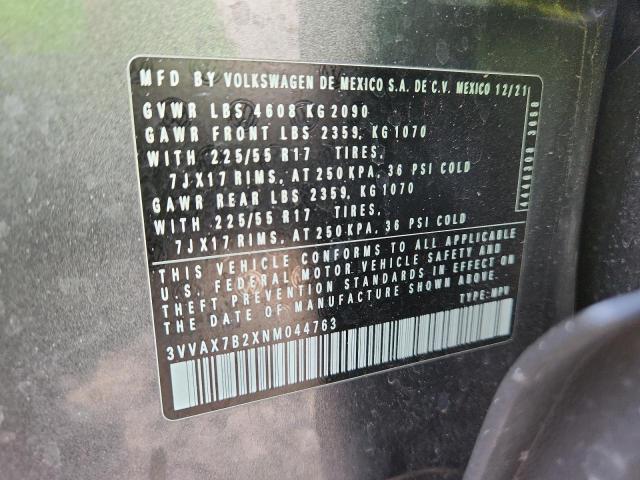 2022 VOLKSWAGEN TAOS S - 3VVAX7B2XNM044763