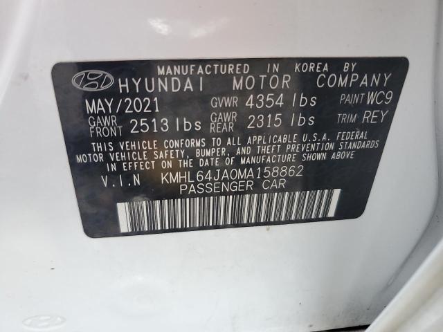 2021 HYUNDAI SONATA SEL - KMHL64JA0MA158862