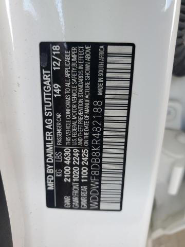 2019 MERCEDES-BENZ C 300 WDDWF8DB8KR482188