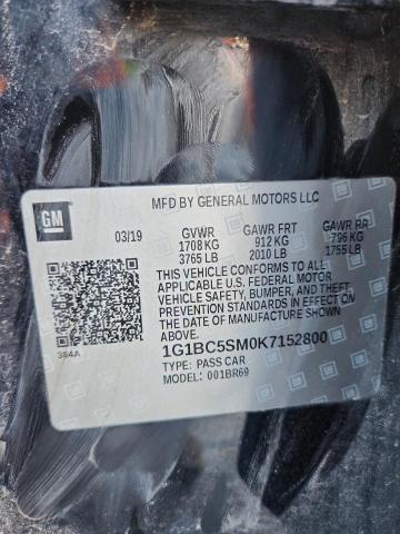 2019 CHEVROLET CRUZE LS - 1G1BC5SM0K7152800