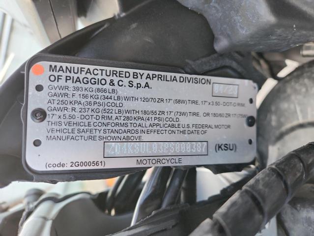 2023 APRILIA TUONO 660 ZD4KSUL03PS000387