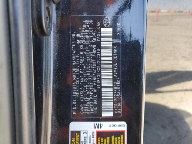 2011 TOYOTA CAMRY BASE #3302776904