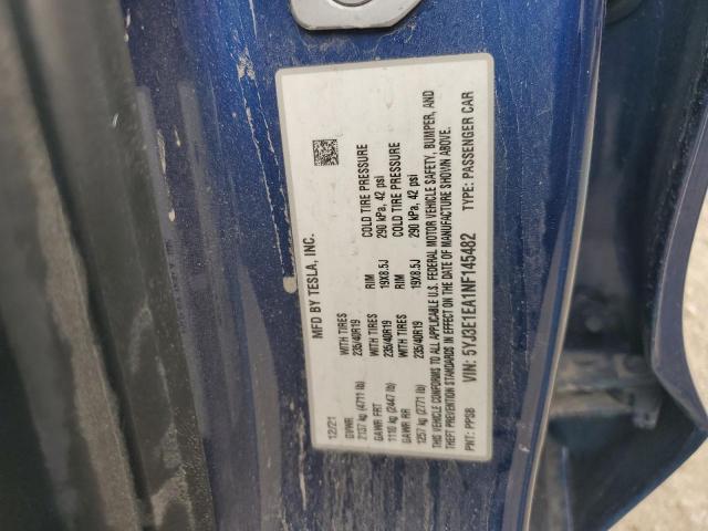 2022 TESLA MODEL 3 5YJ3E1EA1NF145482