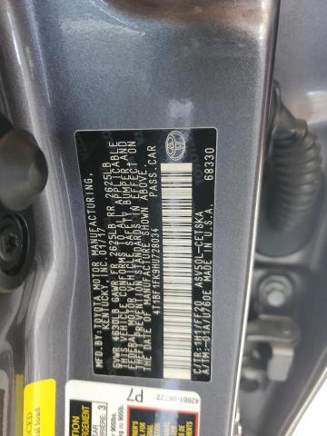 2017 TOYOTA CAMRY LE 4T1BF1FK9HU728034