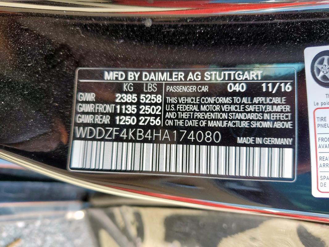 2017 MERCEDES-BENZ E 300 4MAT - WDDZF4KB4HA174080