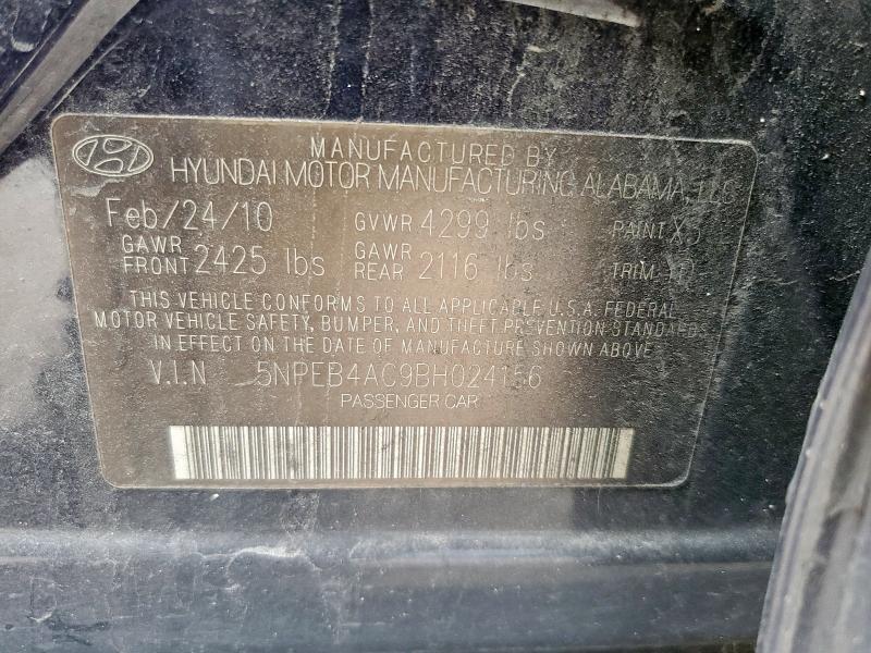 2011 HYUNDAI SONATA GLS - 5NPEB4AC9BH024156