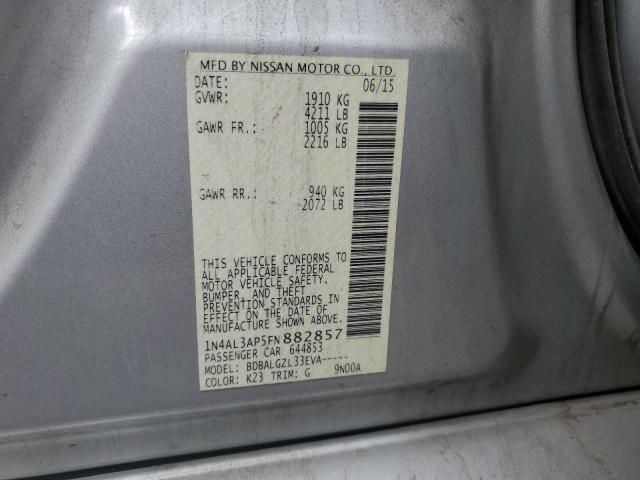 2015 NISSAN ALTIMA 2.5 1N4AL3AP5FN882857