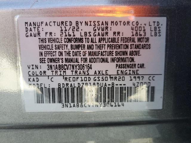 2022 NISSAN SENTRA SV - 3N1AB8CV7NY306164