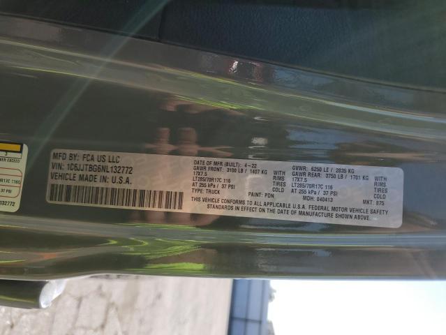 2022 JEEP GLADIATOR 1C6JJTBG6NL132772