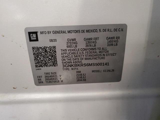 2021 CHEVROLET BLAZER RS 3GNKBKRS6MS500141