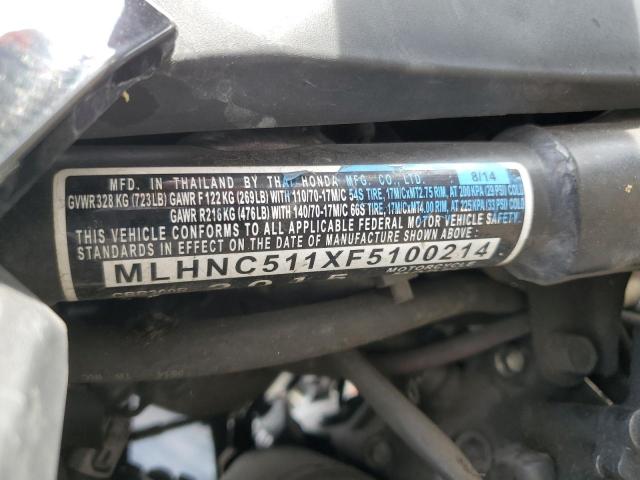 2015 HONDA CBR300 R MLHNC511XF5100214