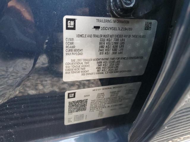 2020 CHEVROLET SILVERADO K1500 LTZ #3302649050