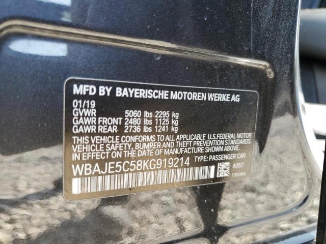 2019 BMW 540 I WBAJE5C58KG919214