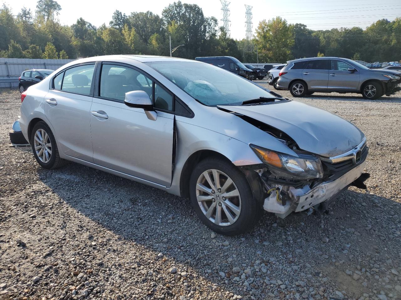 Lot #3248610258 2012 HONDA CIVIC EXL