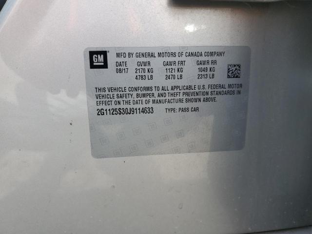 2018 CHEVROLET IMPALA PREMIER - 2G1125S30J9114633