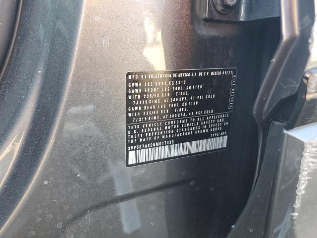 2022 VOLKSWAGEN TIGUAN SE - 3VV8B7AX0NM017498