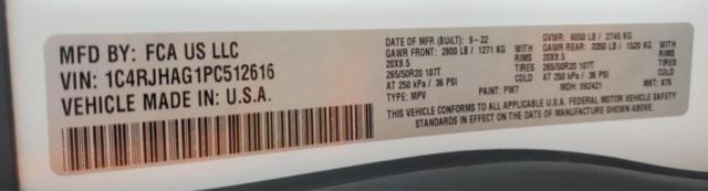 2023 JEEP GRAND CHEROKEE LAREDO 1C4RJHAG1PC512616