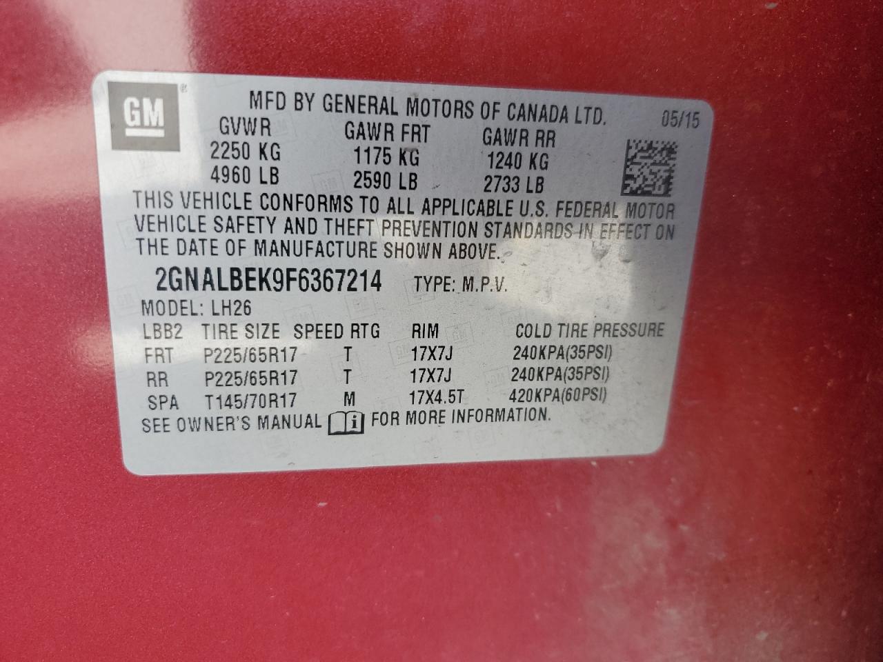 CHEVROLET EQUINOX LT