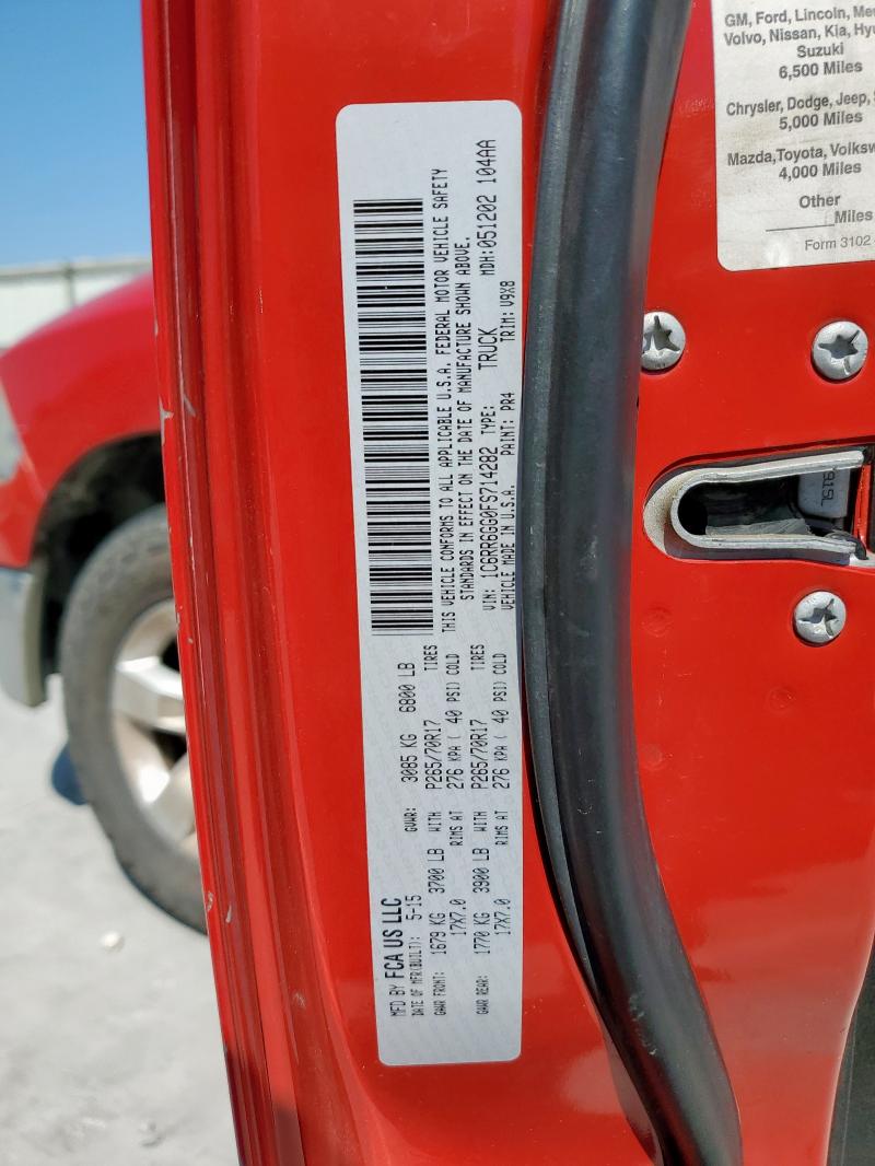 2015 RAM 1500 SLT 1C6RR6GG0FS714282