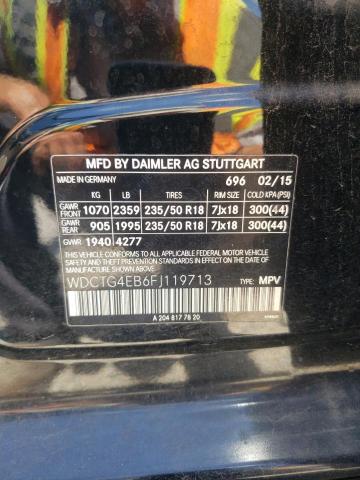 2015 MERCEDES-BENZ GLA 250 WDCTG4EB6FJ119713
