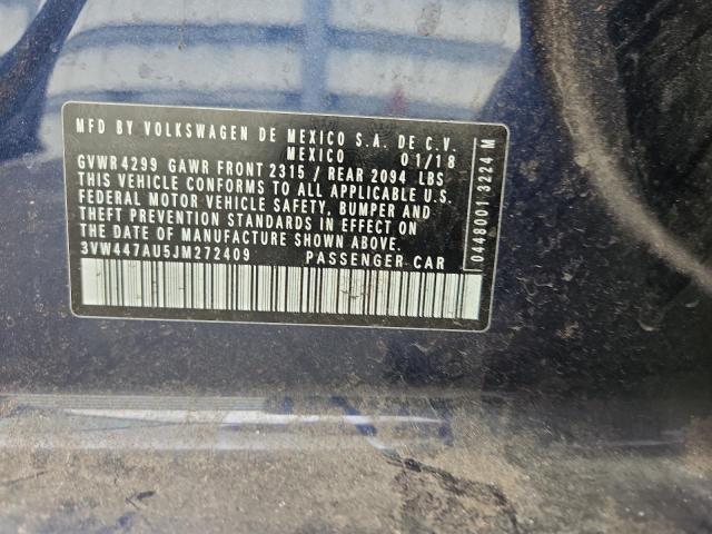 2018 VOLKSWAGEN GTI S/SE 3VW447AU5JM272409