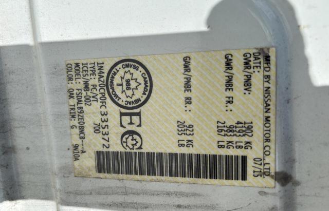 2015 NISSAN LEAF S - 1N4AZ0CP0FC335372