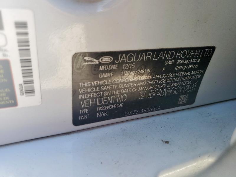 2016 JAGUAR XF R - SPO - SAJBF4BV5GCY12931