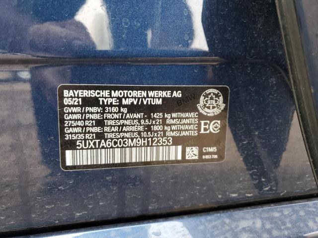 2021 BMW X5 XDRIVE45E - 5UXTA6C03M9H12353