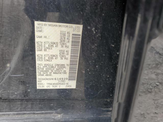 2015 NISSAN ARMADA PLA 5N1BA0NE6FN614939