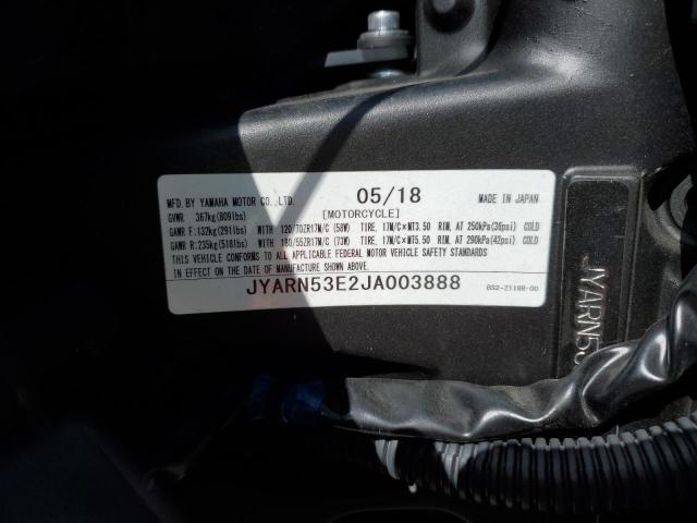 2018 YAMAHA MT09 JYARN53E2JA003888