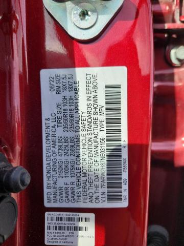 2022 HONDA CR-V 7FARW2H87NE031156