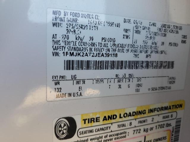 2018 FORD EXPEDITION MAX LIMITED - 1FMJK2AT2JEA39188