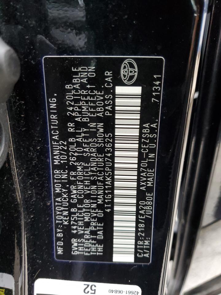 Lot #3282457578 2023 TOYOTA CAMRY SE NIGHT SHADE