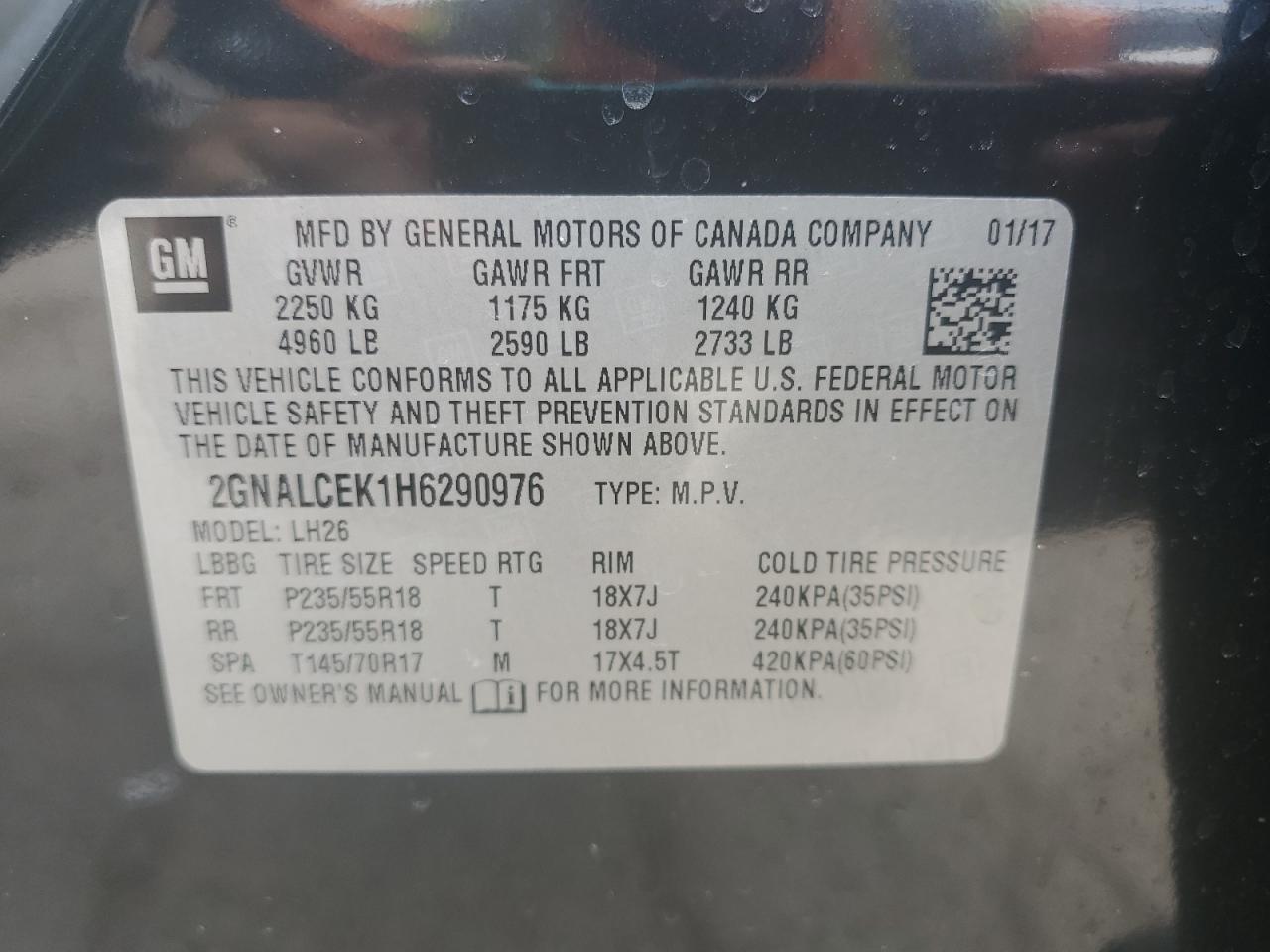 CHEVROLET EQUINOX LT