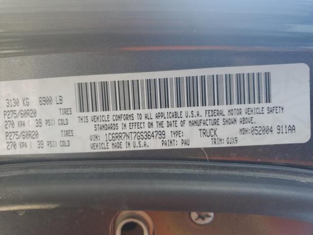 2016 RAM 1500 LARAM 1C6RR7NT7GS364799