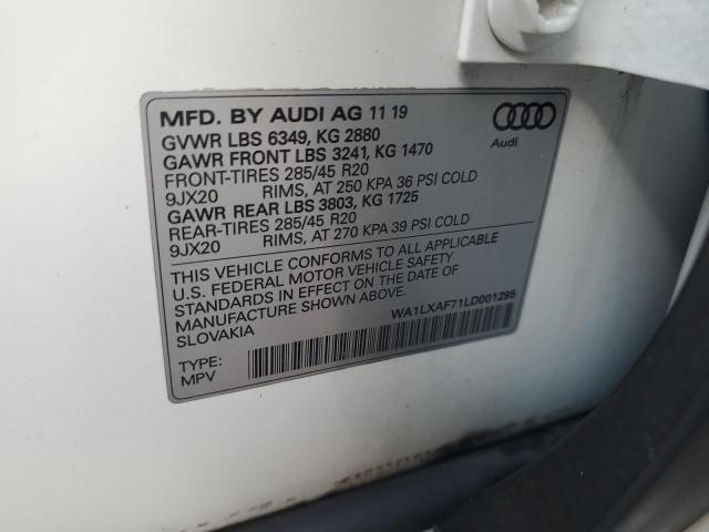 2020 AUDI Q7 PREMIUM WA1LXAF71LD001295