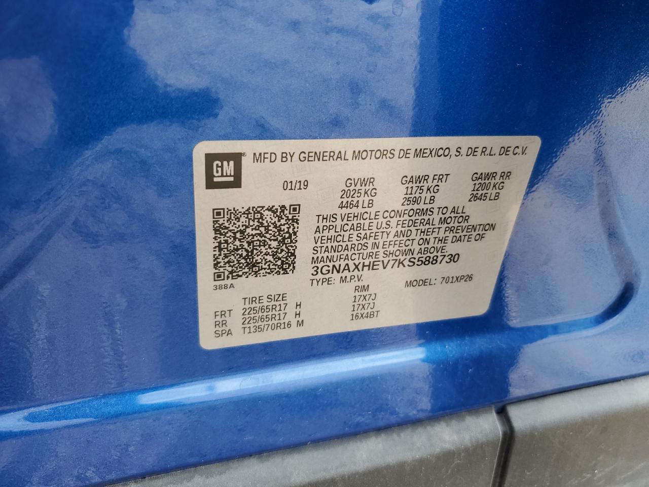 CHEVROLET EQUINOX LS