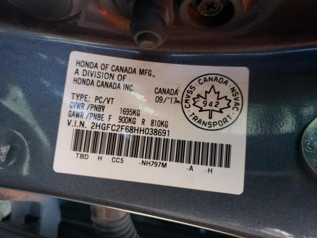 2017 HONDA CIVIC LX 2HGFC2F68HH038691