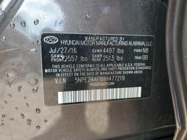 2017 HYUNDAI SONATA SE 5NPE24AFXHH477219