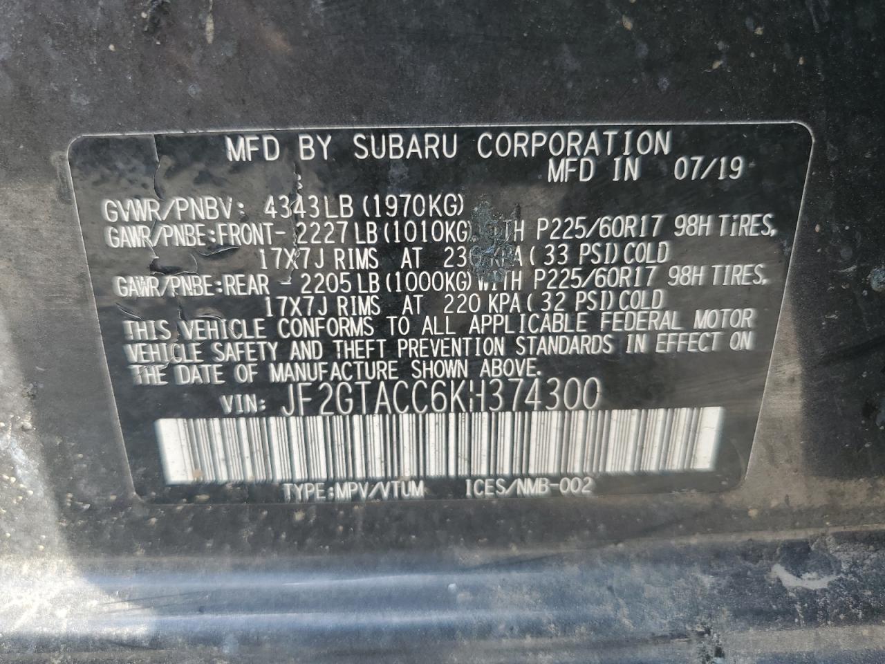 SUBARU CROSSTREK PREMIUM