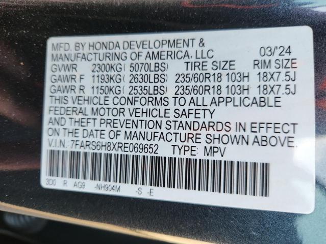 2024 HONDA CR-V SPORT-L 7FARS6H8XRE069652