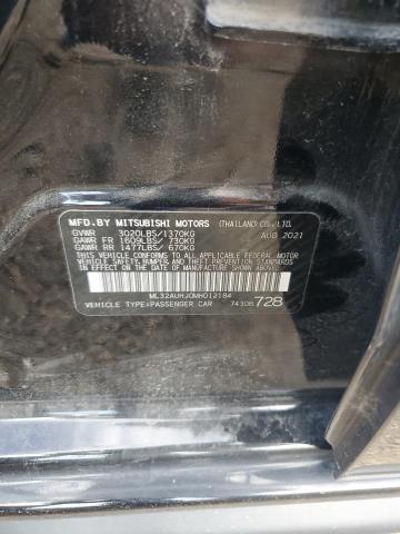 2021 MITSUBISHI MIRAGE ES #3293462414