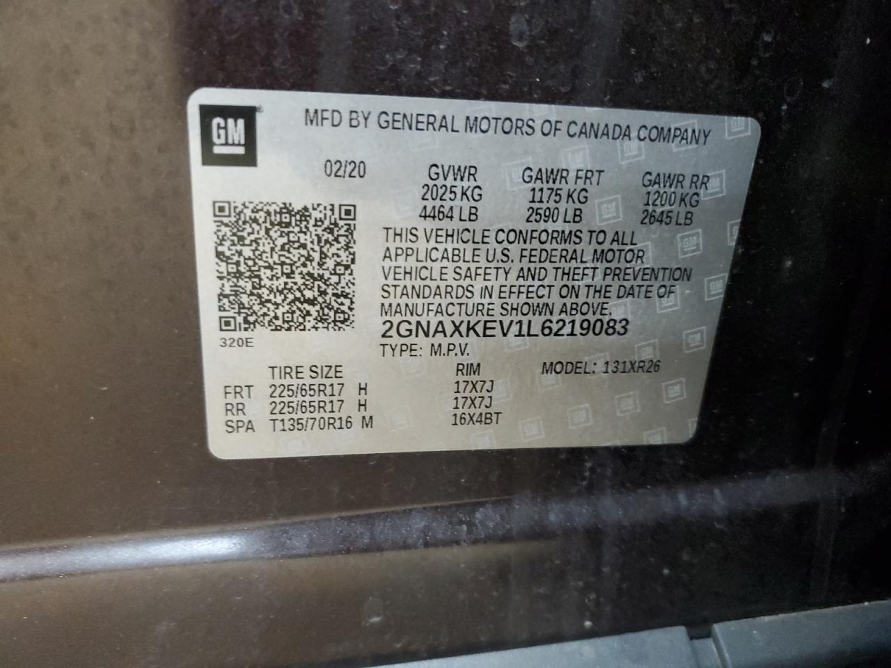 CHEVROLET EQUINOX LT