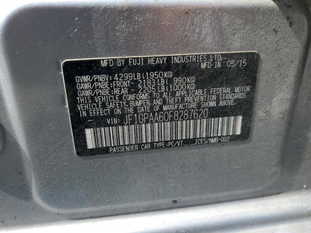2015 SUBARU IMPREZA JF1GPAA60F8287620