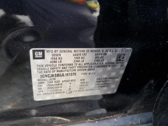 2018 CHEVROLET TRAX LS 3GNCJKSB9JL161379
