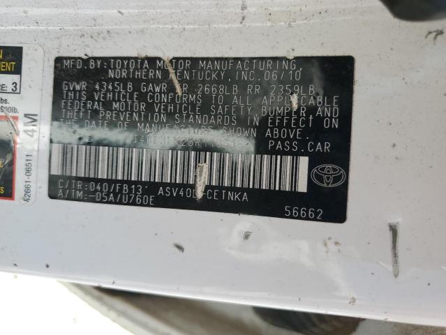 2011 TOYOTA CAMRY BASE - 4T4BF3EK2BR118616