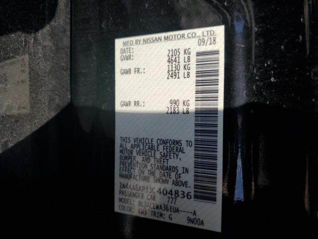 2018 NISSAN MAXIMA 3.5 #3286706284